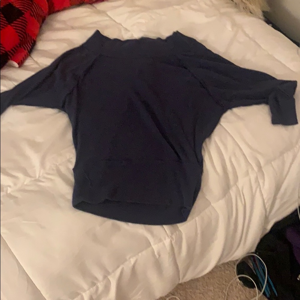 Long sleeve off the shoulder top